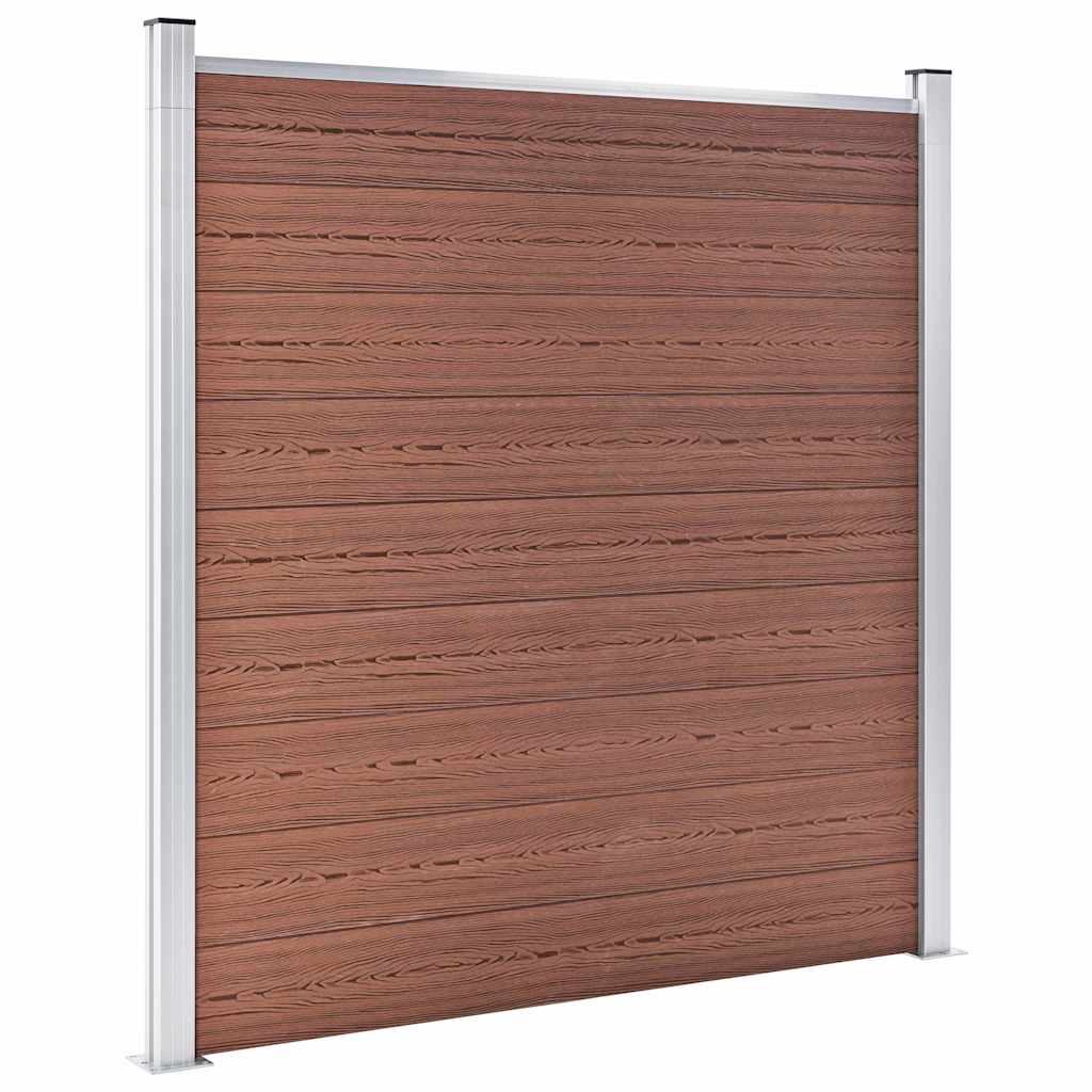 Vrtna ograda WPC 180 x 186 cm smeđa