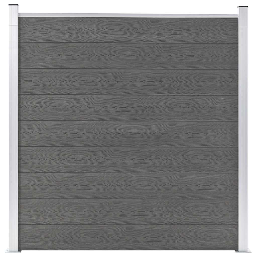 Vrtna ograda WPC 180 x 186 cm siva