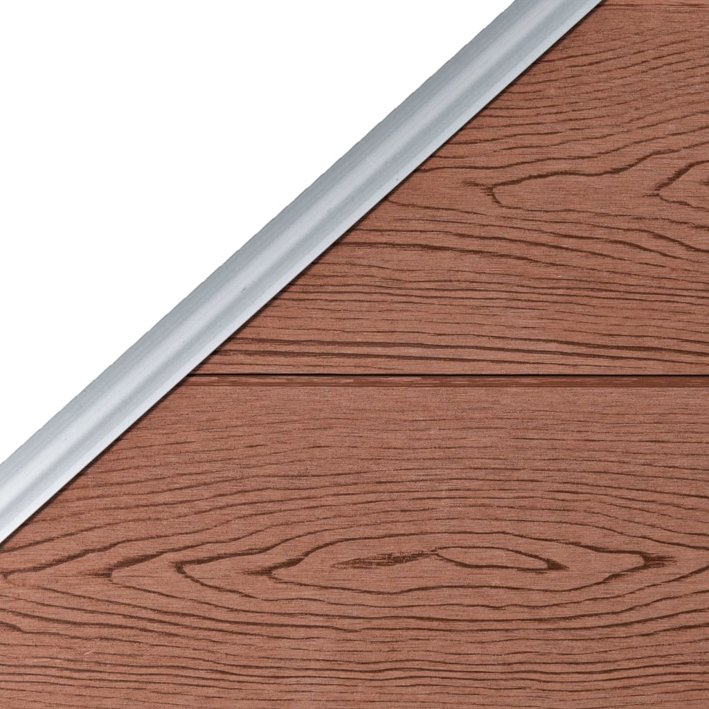 Panel za ogradu WPC 95 x (105 - 180) cm smeđi