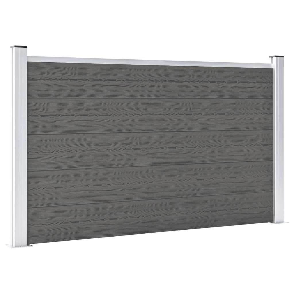 Vrtna ograda WPC 180 x 105 cm siva