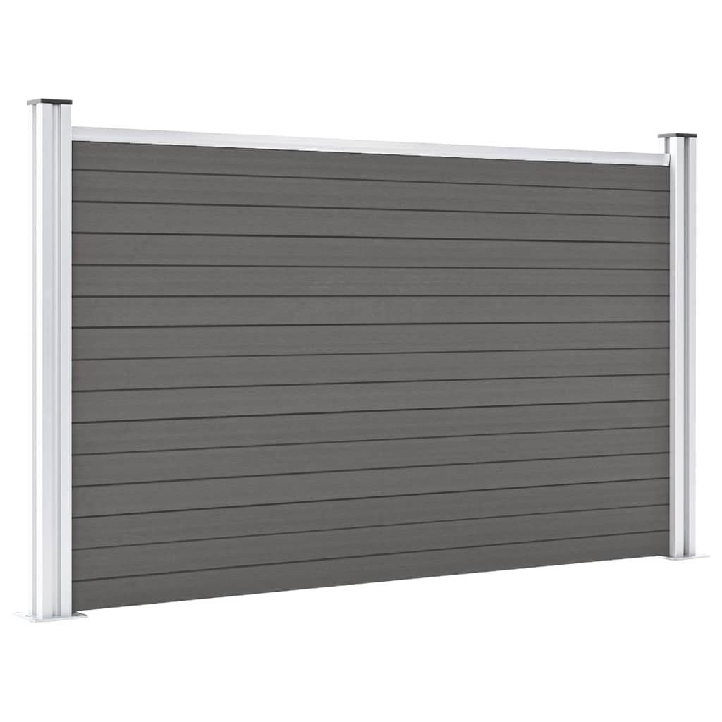 Vrtna ograda WPC 180 x 105 cm siva