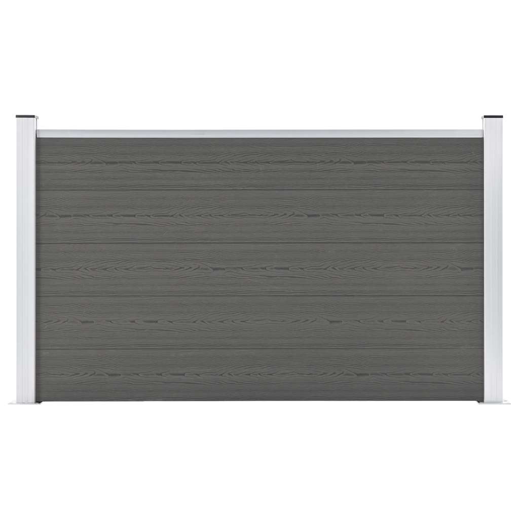 Vrtna ograda WPC 180 x 105 cm siva