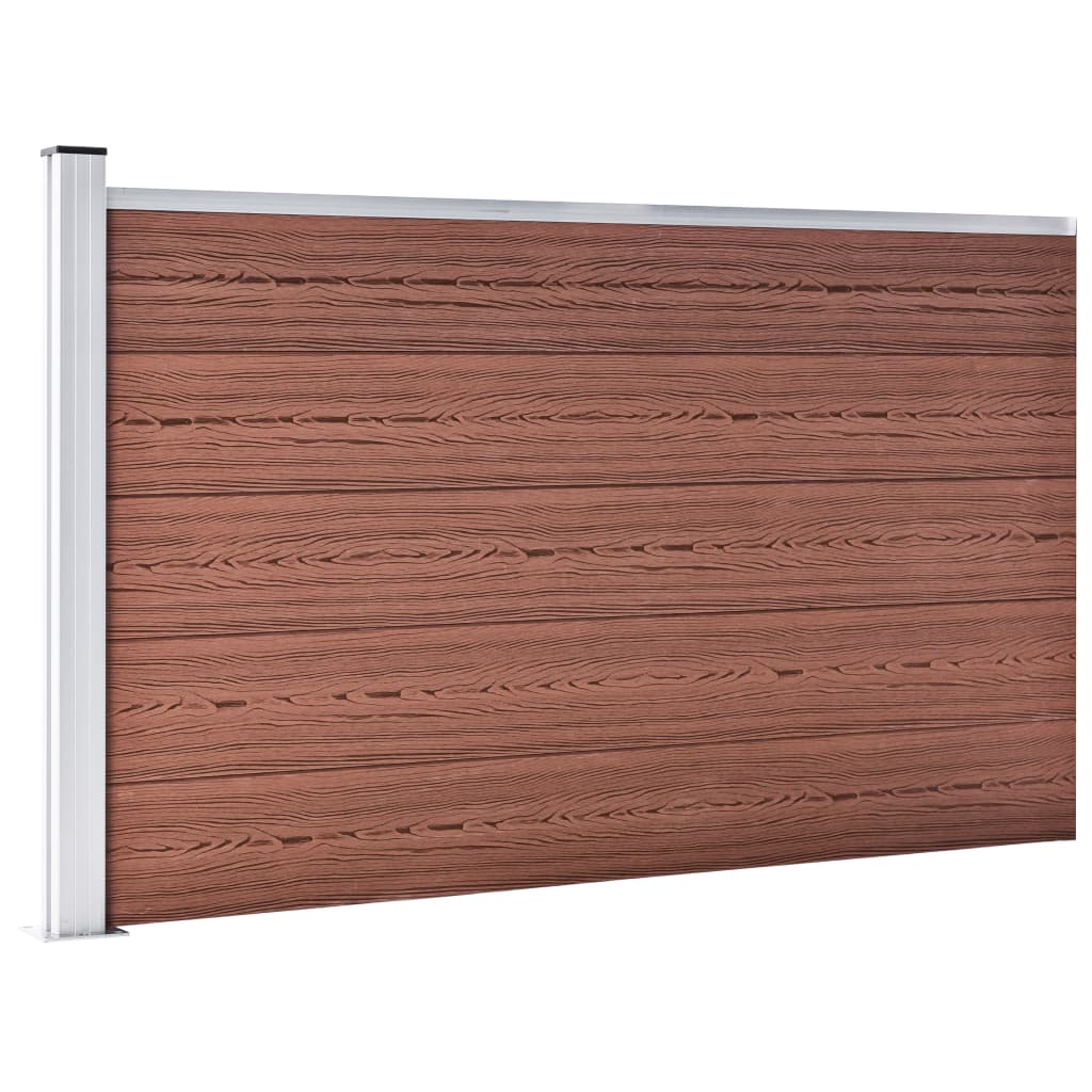 Vrtna ograda WPC 175 x 105 cm smeđa