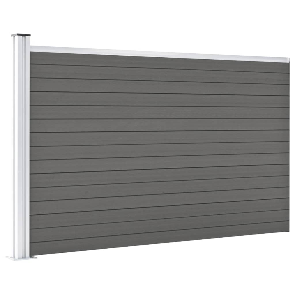 Vrtna ograda WPC 175 x 105 cm siva