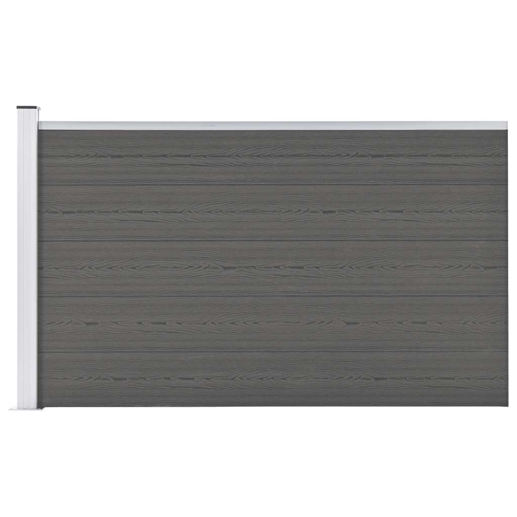 Vrtna ograda WPC 175 x 105 cm siva