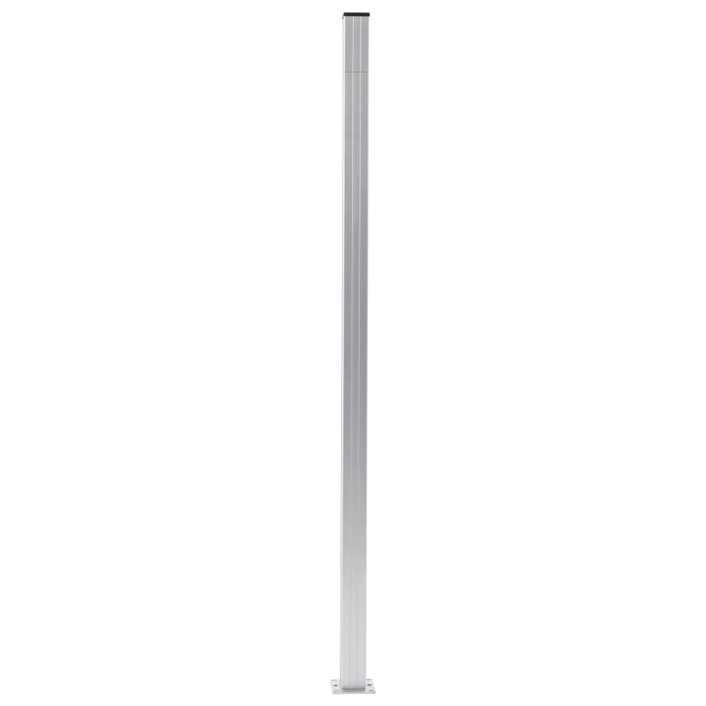 Stupovi za ogradu 2 kom aluminijski 185 cm