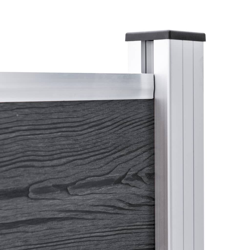 Stupovi za ogradu 2 kom aluminijski 185 cm