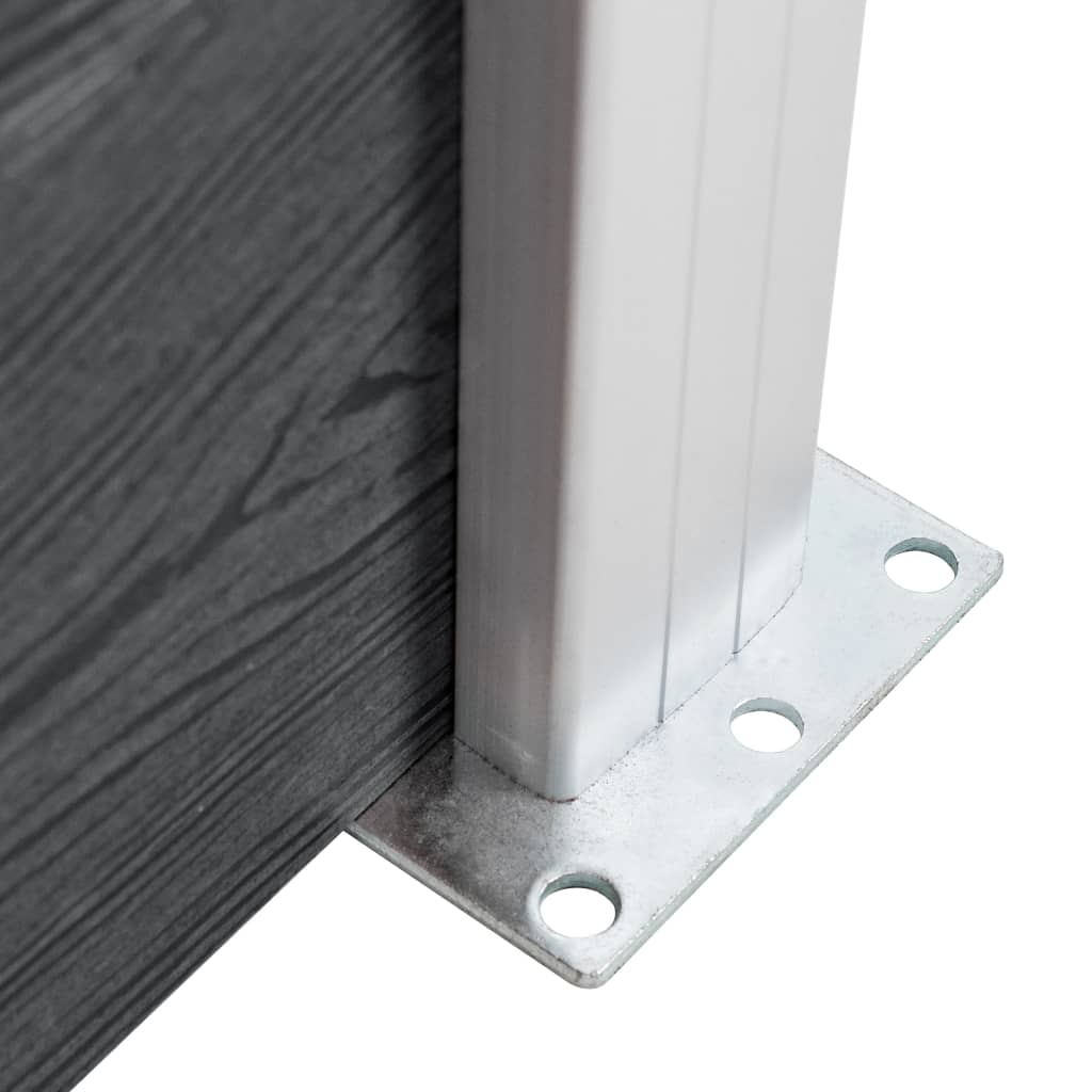 Stupovi za ogradu 2 kom aluminijski 185 cm