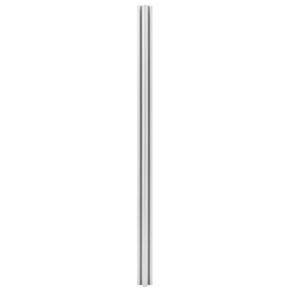Stupovi za ogradu 3 kom aluminijski 185 cm
