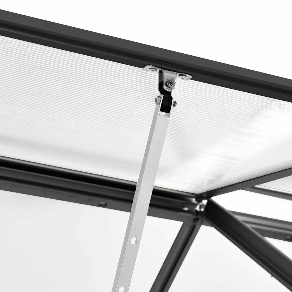 Staklenik s okvirom antracit 7,03 m² aluminijski