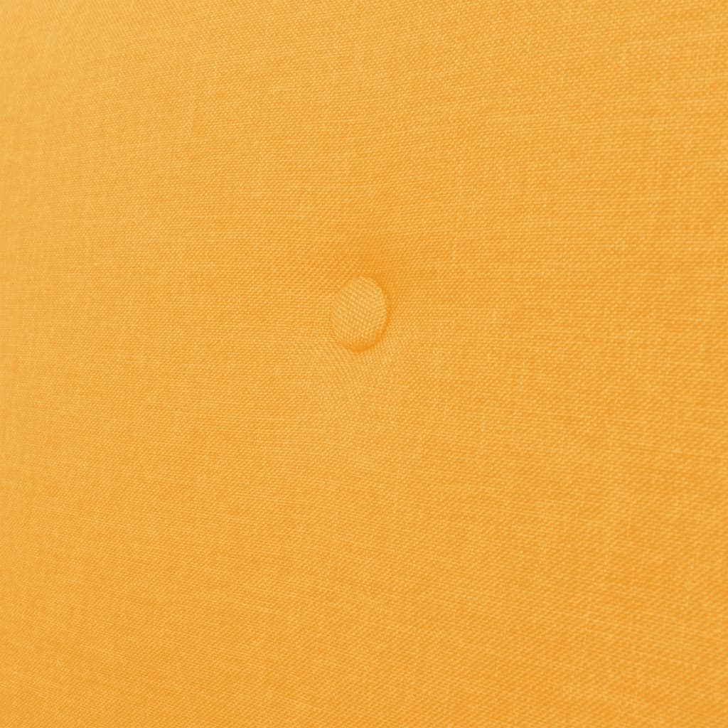 3-dijelni set sofa od tkanine žuti