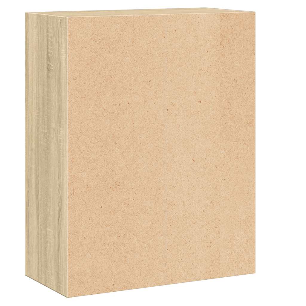 Ormarić za knjige s 2 razine boja hrasta 60x30x76,5 cm drveni