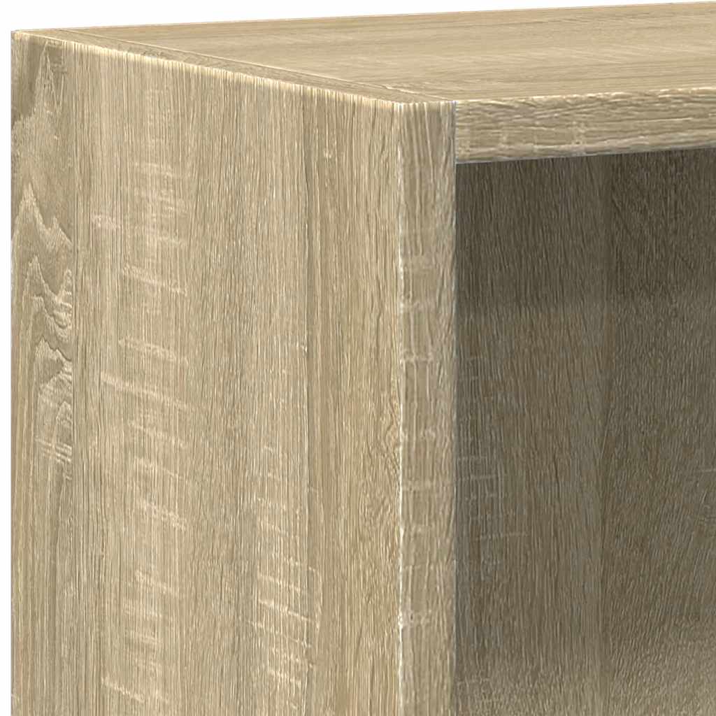 Ormarić za knjige s 2 razine boja hrasta 60x30x76,5 cm drveni
