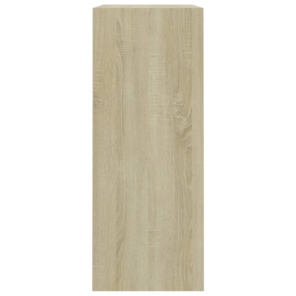 Ormarić za knjige s 2 razine boja hrasta 80x30x76,5 cm iverica