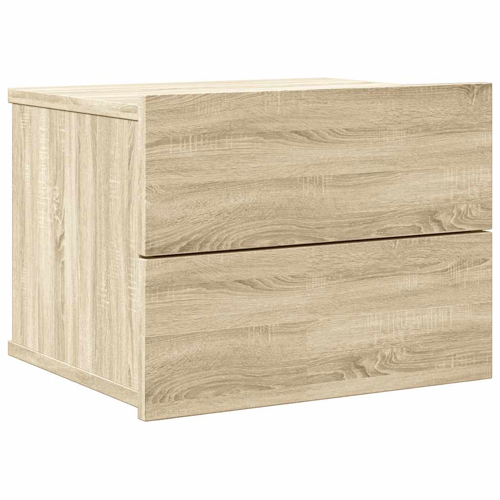 Noćni ormarić boja hrasta 40 x 30 x 30 cm konstruirano drvo