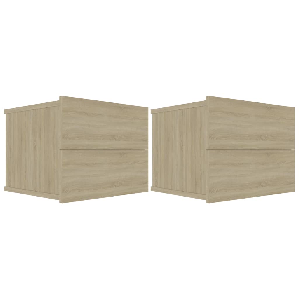 Noćni ormarići 2 kom boja hrasta 40x30x30 cm konstruirano drvo