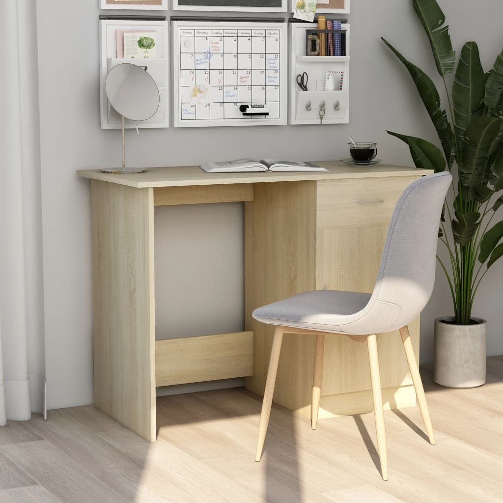 Radni stol boja hrasta sonome 100x50x76 cm konstruirano drvo