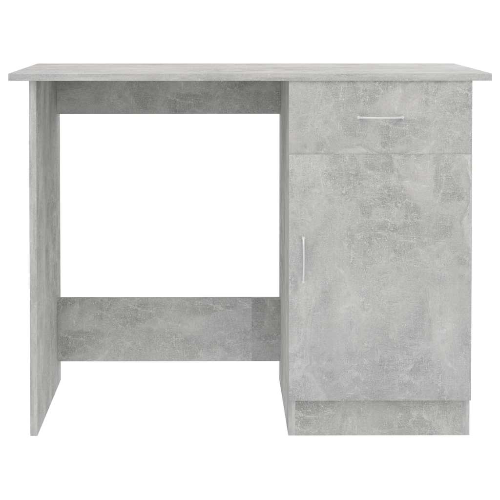 Radni stol siva boja betona 100 x 50 x 76 cm konstruirano drvo