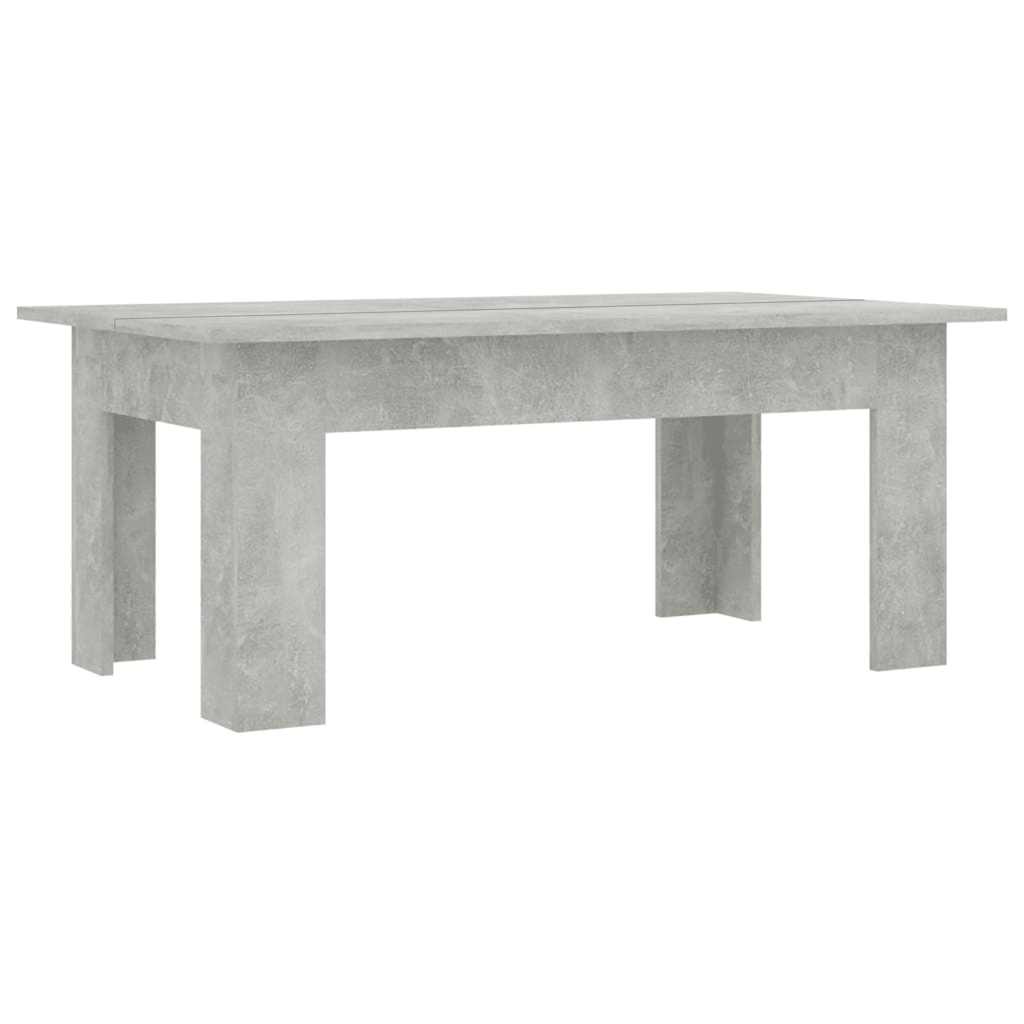 Stolić za kavu boja betona 100 x 60 x 42 cm konstruirano drvo
