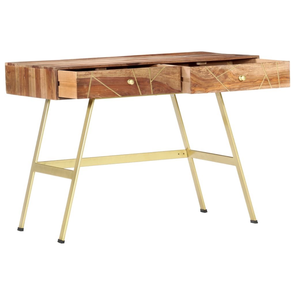 Pisaći stol s ladicama 100 x 55 x 75 cm masivno drvo akacije