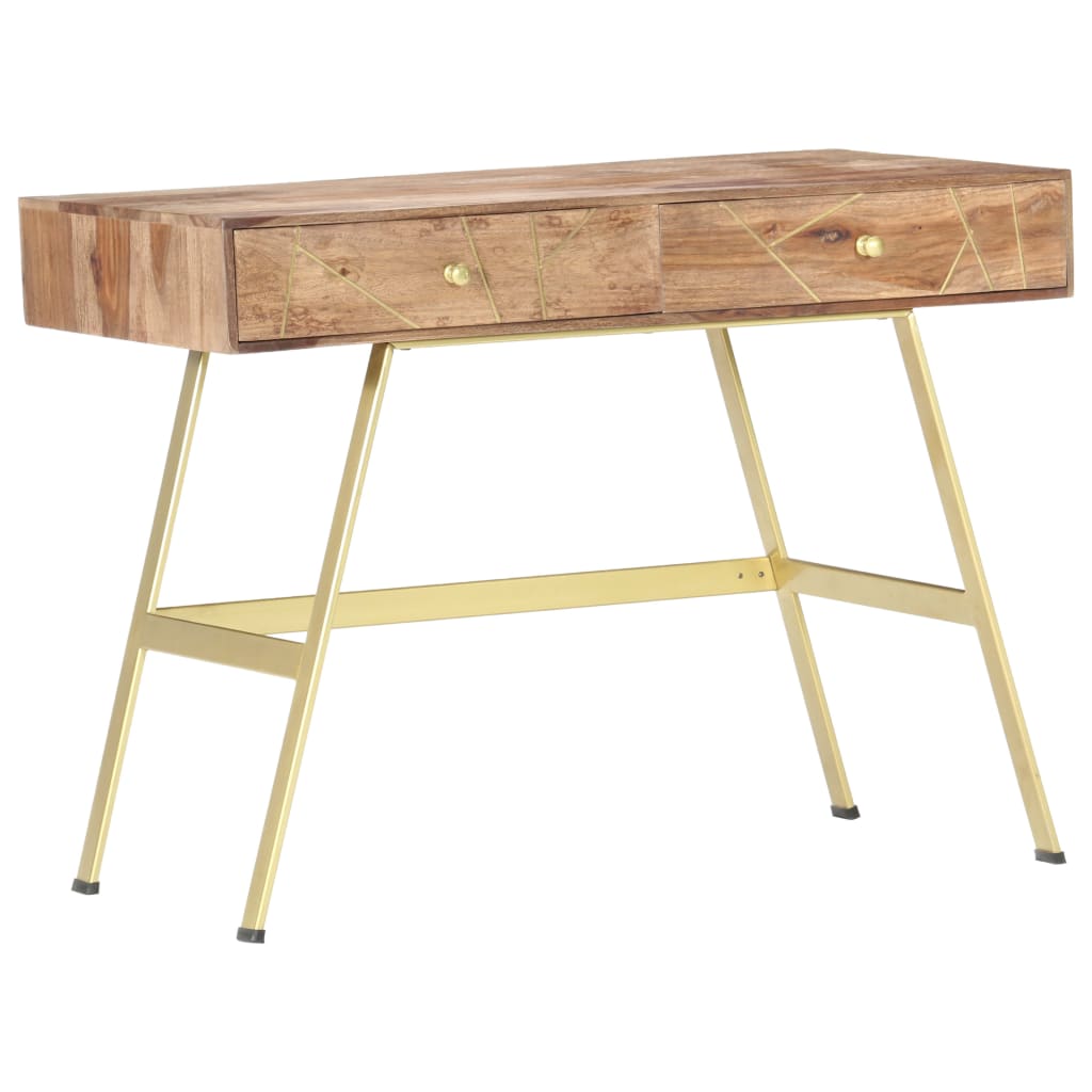 Pisaći stol s ladicama 100 x 55 x 75 cm masivno drvo akacije