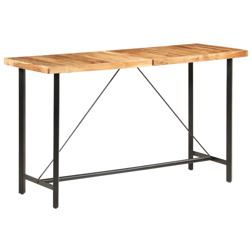 Barski stol 180 x 70 x 107 cm masivno bagremovo drvo