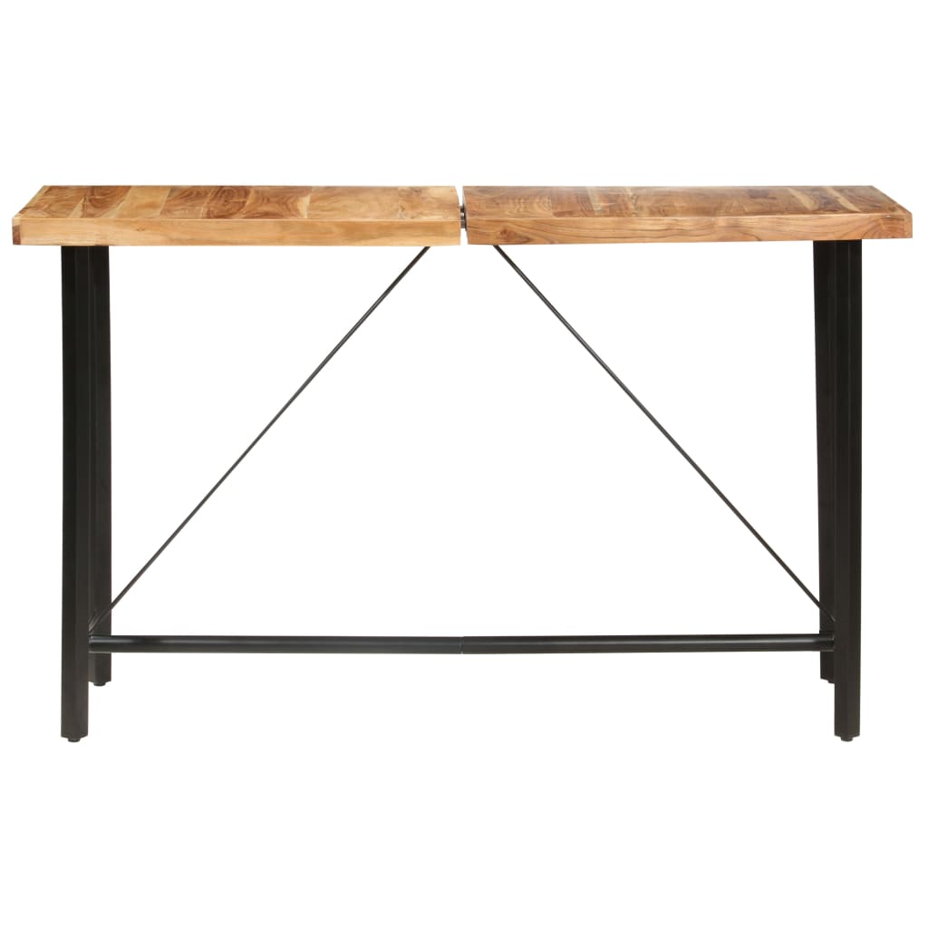 Barski stol 180 x 70 x 107 cm masivno bagremovo drvo
