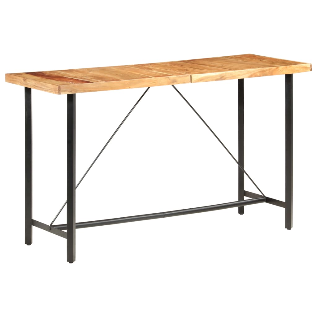 Barski stol 180 x 70 x 107 cm masivno bagremovo drvo