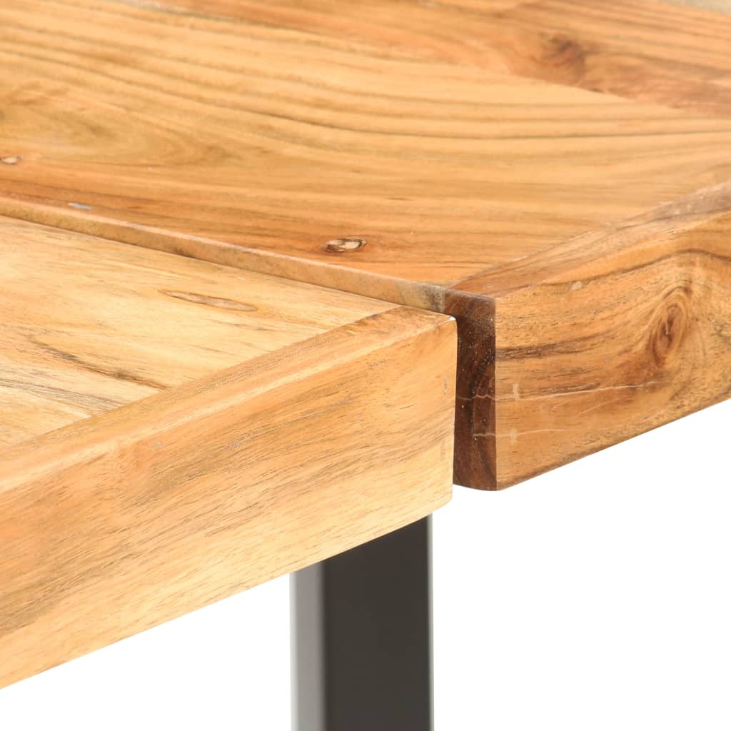 Barski stol 180 x 70 x 107 cm masivno bagremovo drvo