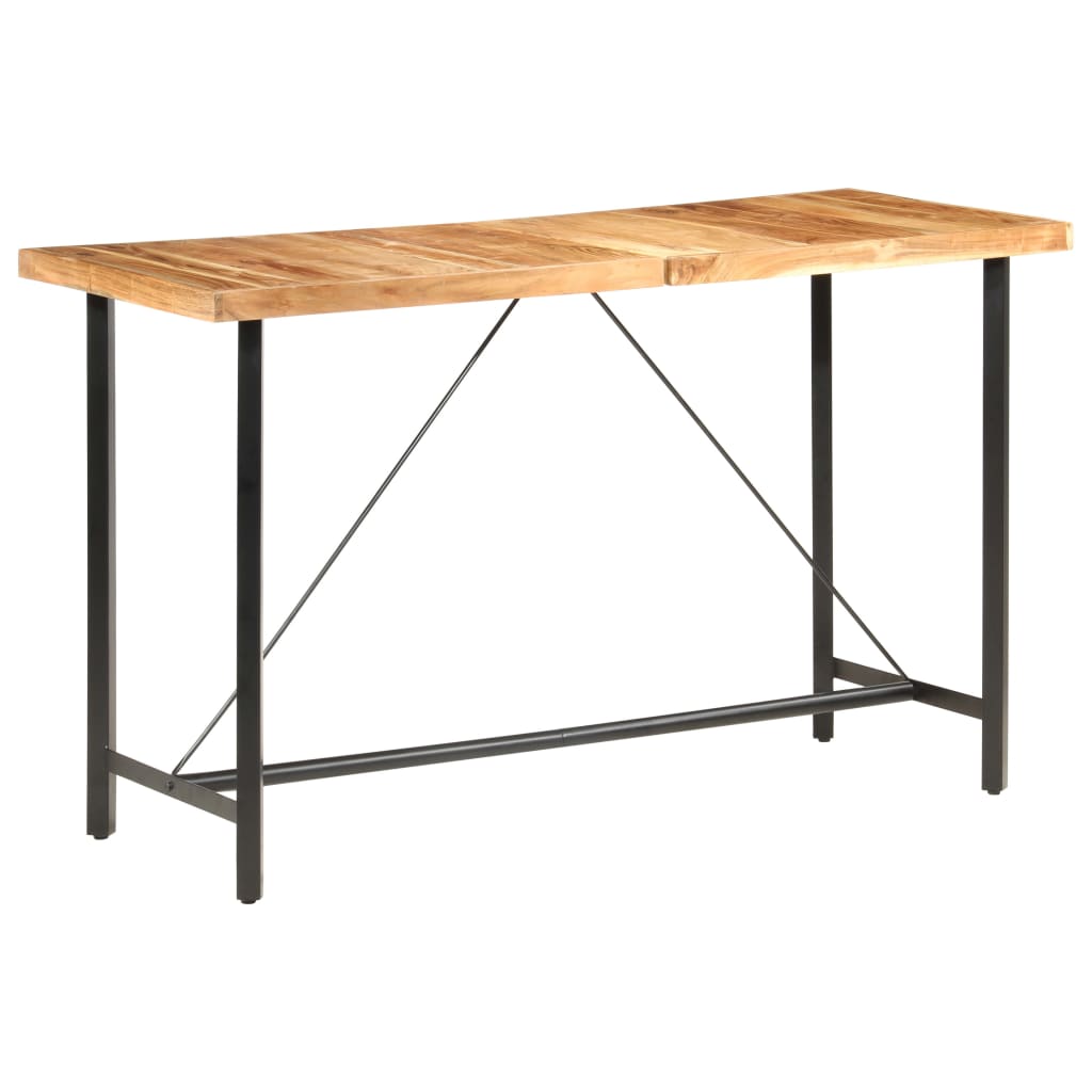 Barski stol 180 x 70 x 107 cm masivno bagremovo drvo