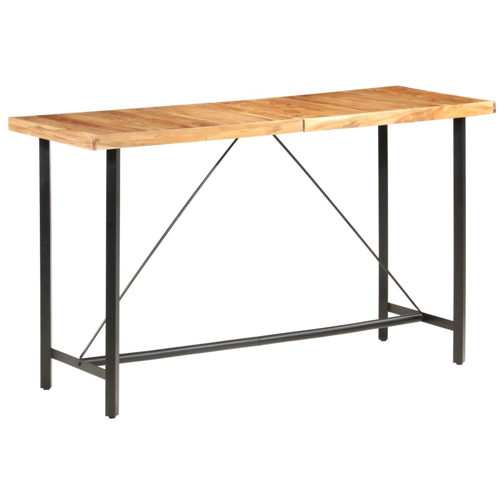 Barski stol 180 x 70 x 107 cm masivno bagremovo drvo