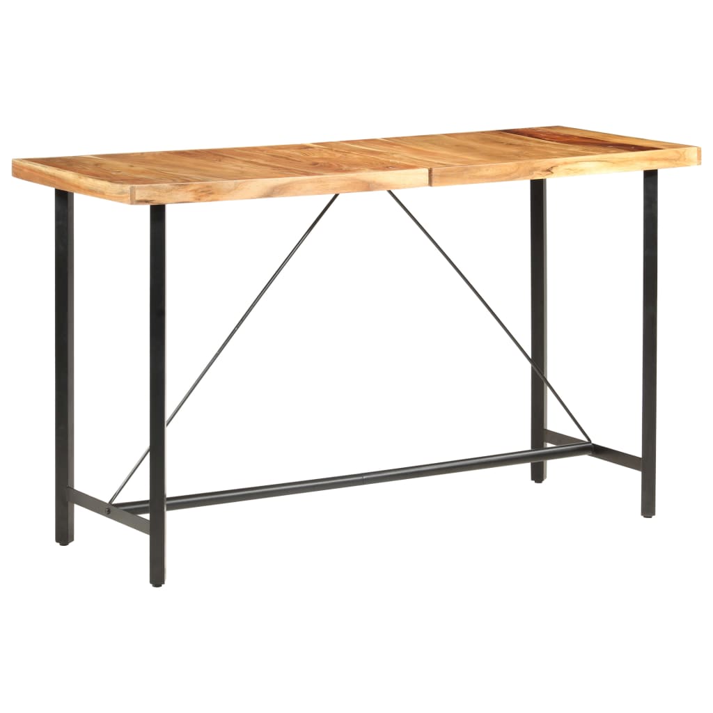 Barski stol 180 x 70 x 107 cm masivno bagremovo drvo