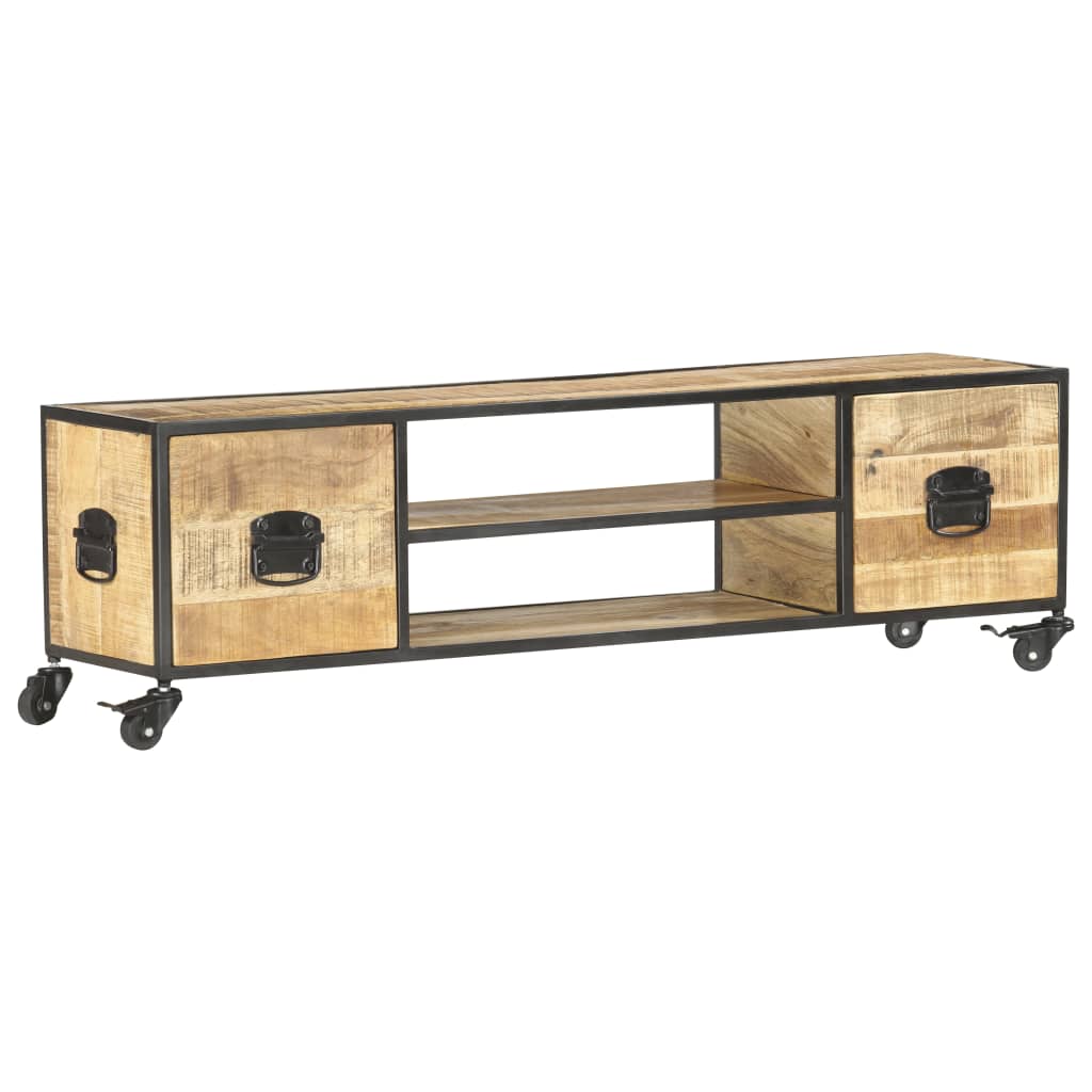 TV ormarić 130 x 30 x 39 cm od masivnog drva manga