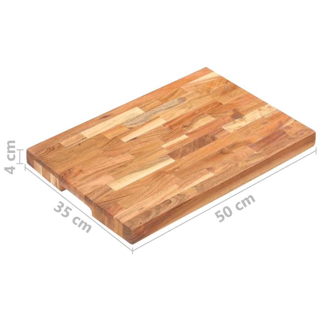 Daska za rezanje 50 x 35 x 4 cm od masivnog bagremovog drva