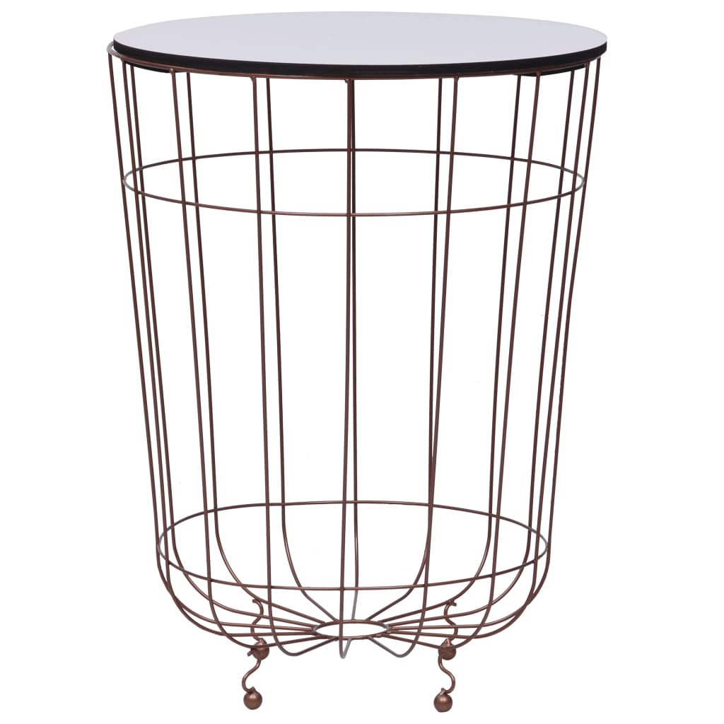287664  Coffee Table Gold Ø 40 cm