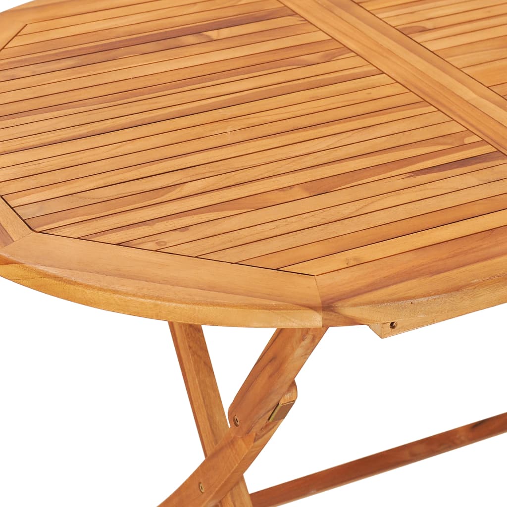 Sklopivi vrtni stol 160 x 80 x 75 cm od masivne tikovine