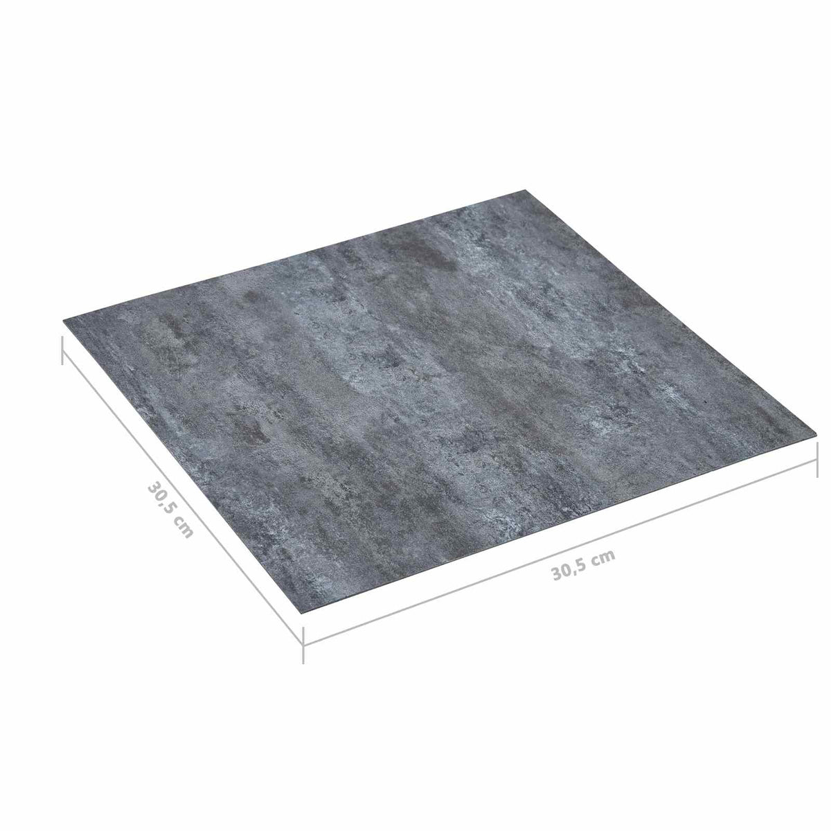 Podne daske 5,11 m² 55 pcs PVC Sivi mramor