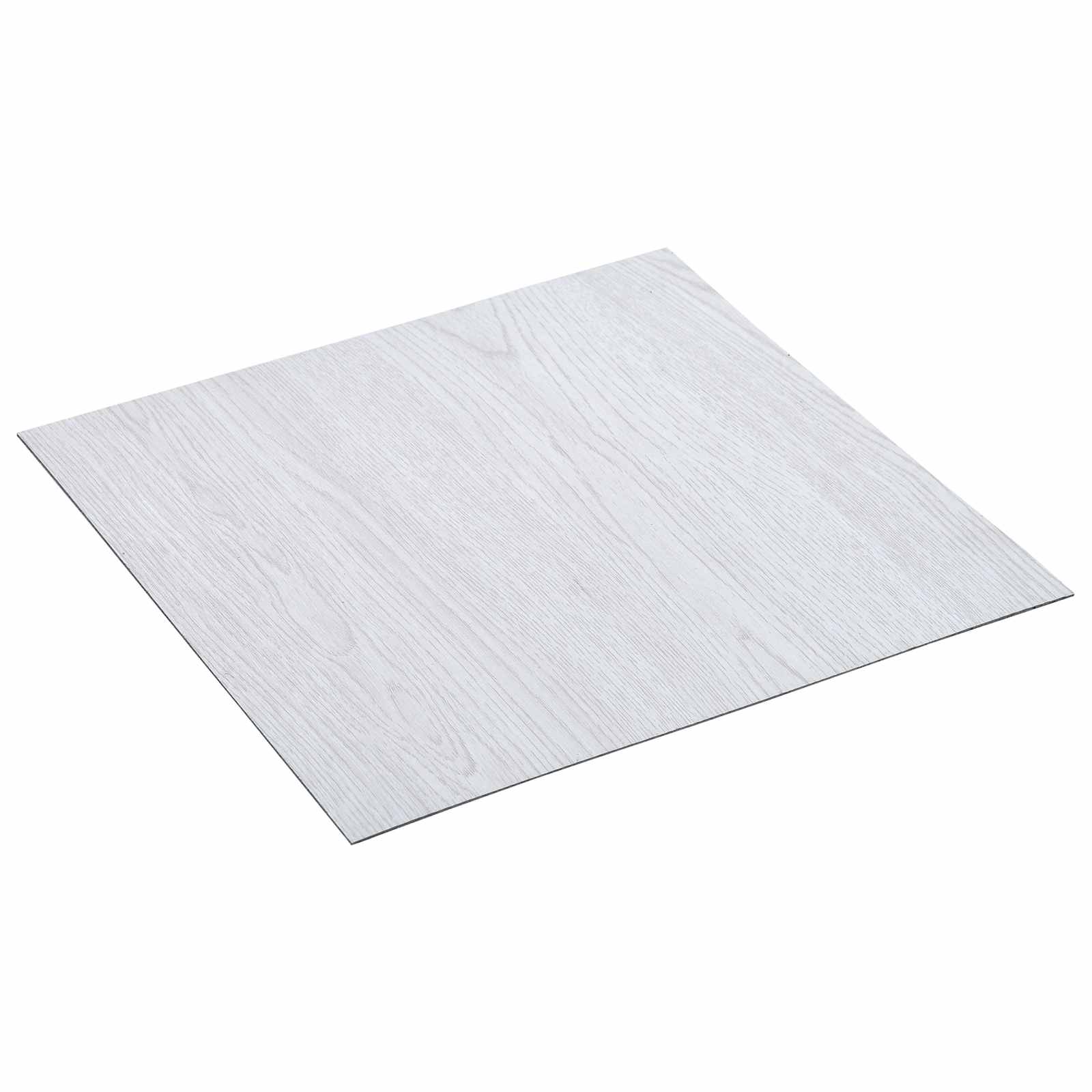 Podne daske 5,11 m² 55 pcs PVC Bijeli drvo