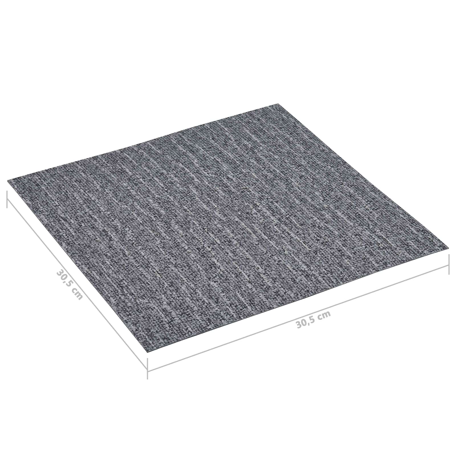 Podne daske 5,11 m² 55 pcs PVC Bijela i siva