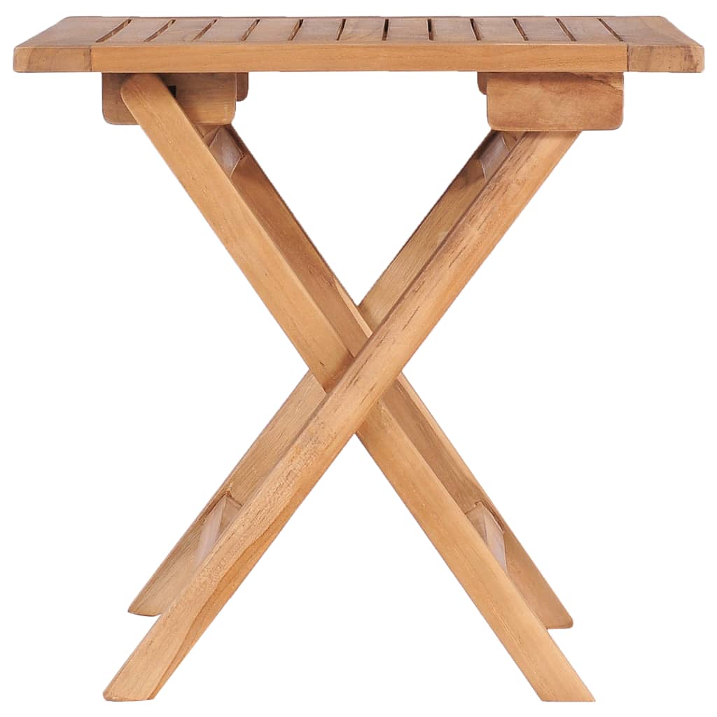 Sklopivi vrtni stol od masivne tikovine 45 x 45 x 45 cm