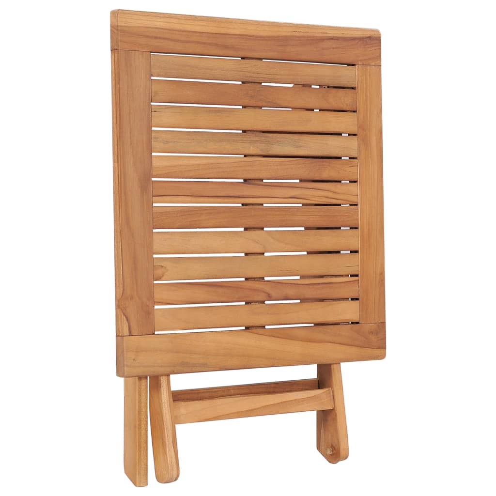 Sklopivi vrtni stol od masivne tikovine 45 x 45 x 45 cm