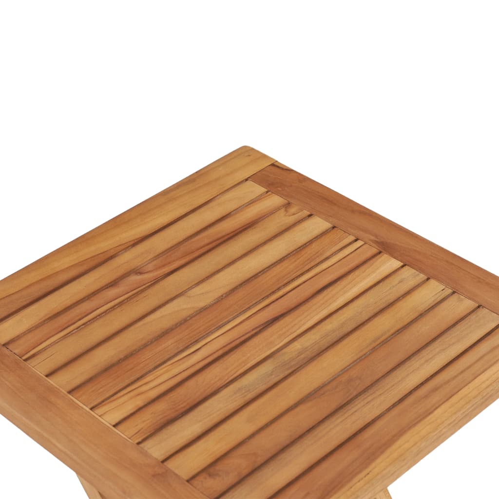 Sklopivi vrtni stol od masivne tikovine 45 x 45 x 45 cm