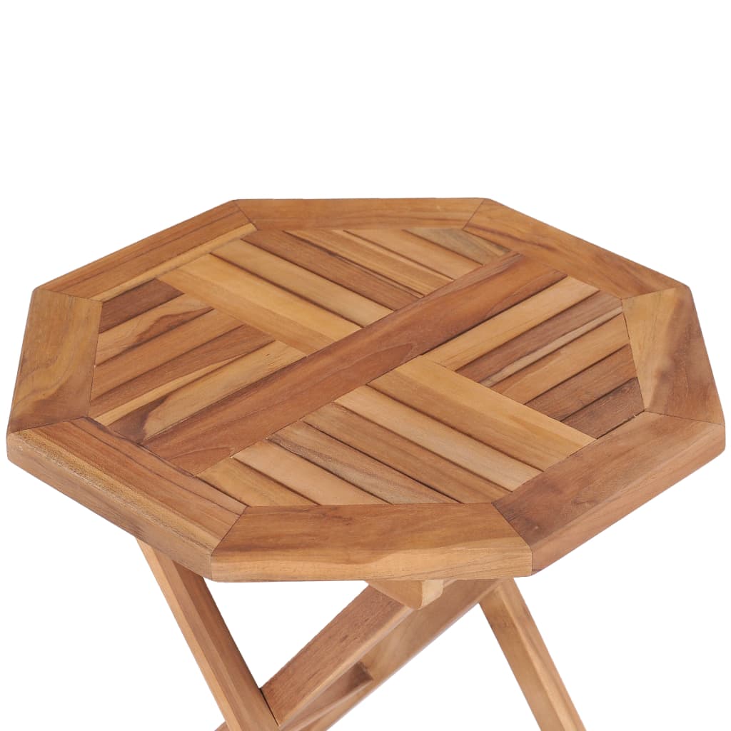 Sklopivi vrtni stol od masivne tikovine 45 x 45 x 45 cm