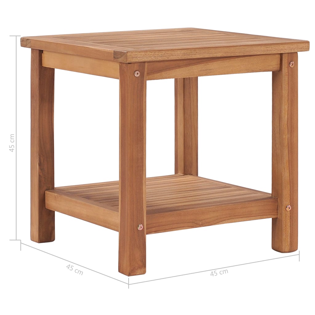 Stolić za kavu 45 x 45 x 45 cm od masivne tikovine