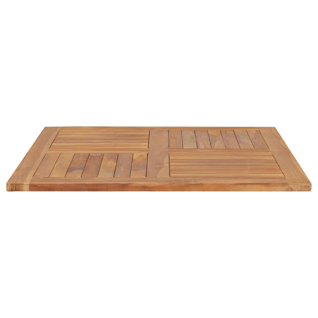 Stolna ploča od masivne tikovine četvrtasta 90 x 90 x 2,5 cm