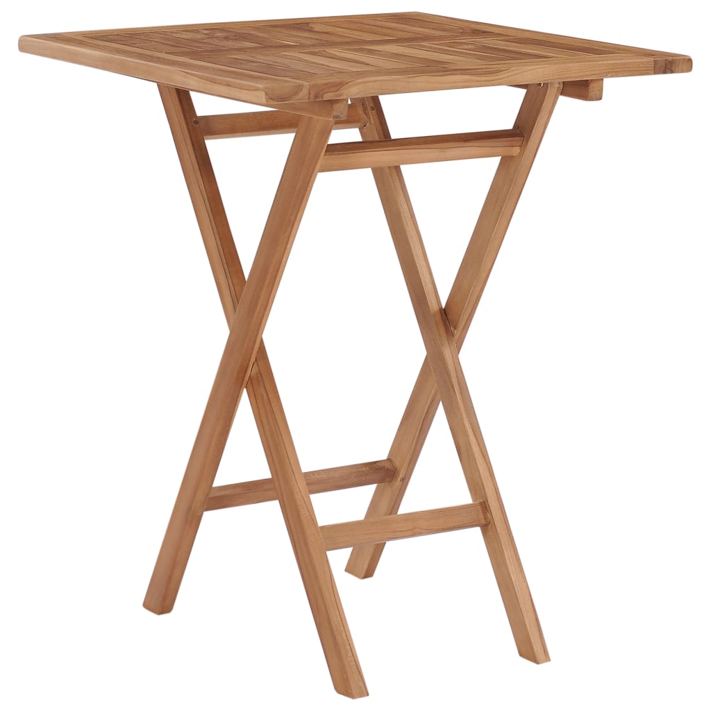 Sklopivi vrtni stol 60 x 60 x 75 cm od masivne tikovine
