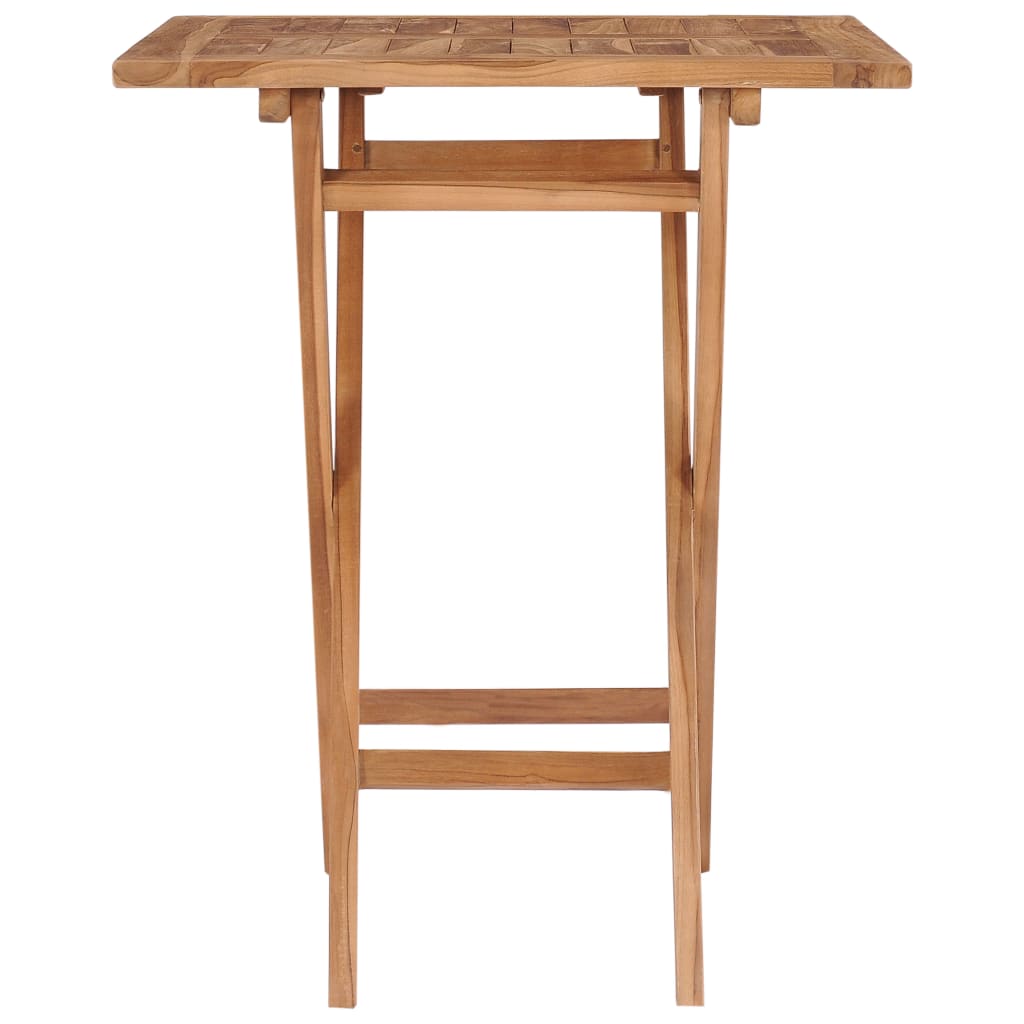 Sklopivi vrtni stol 60 x 60 x 75 cm od masivne tikovine