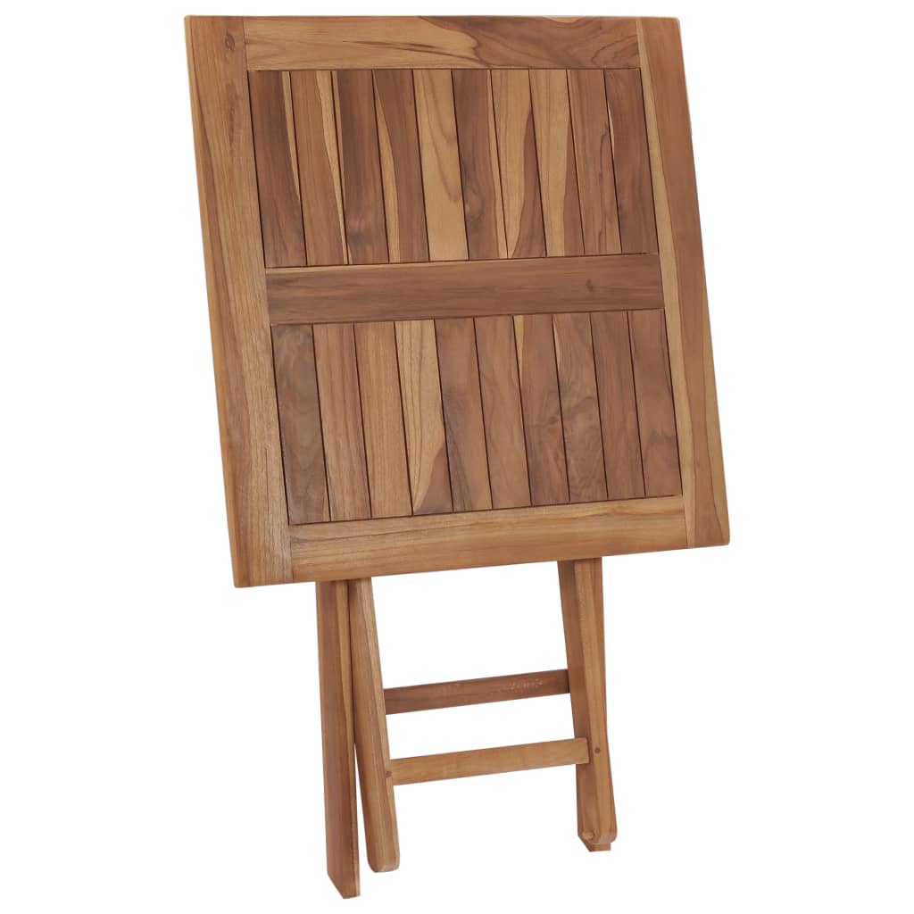 Sklopivi vrtni stol 60 x 60 x 75 cm od masivne tikovine