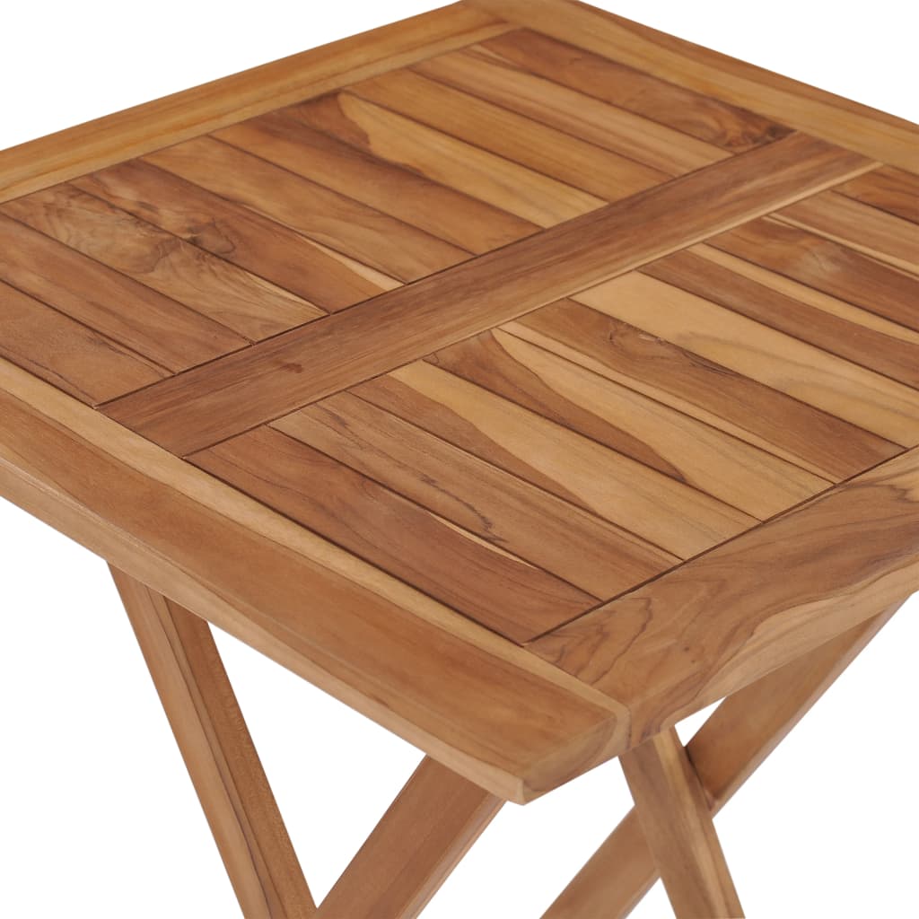 Sklopivi vrtni stol 60 x 60 x 75 cm od masivne tikovine