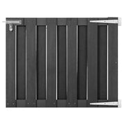 Vrtna vrata od WPC-a 100 x 80 cm siva